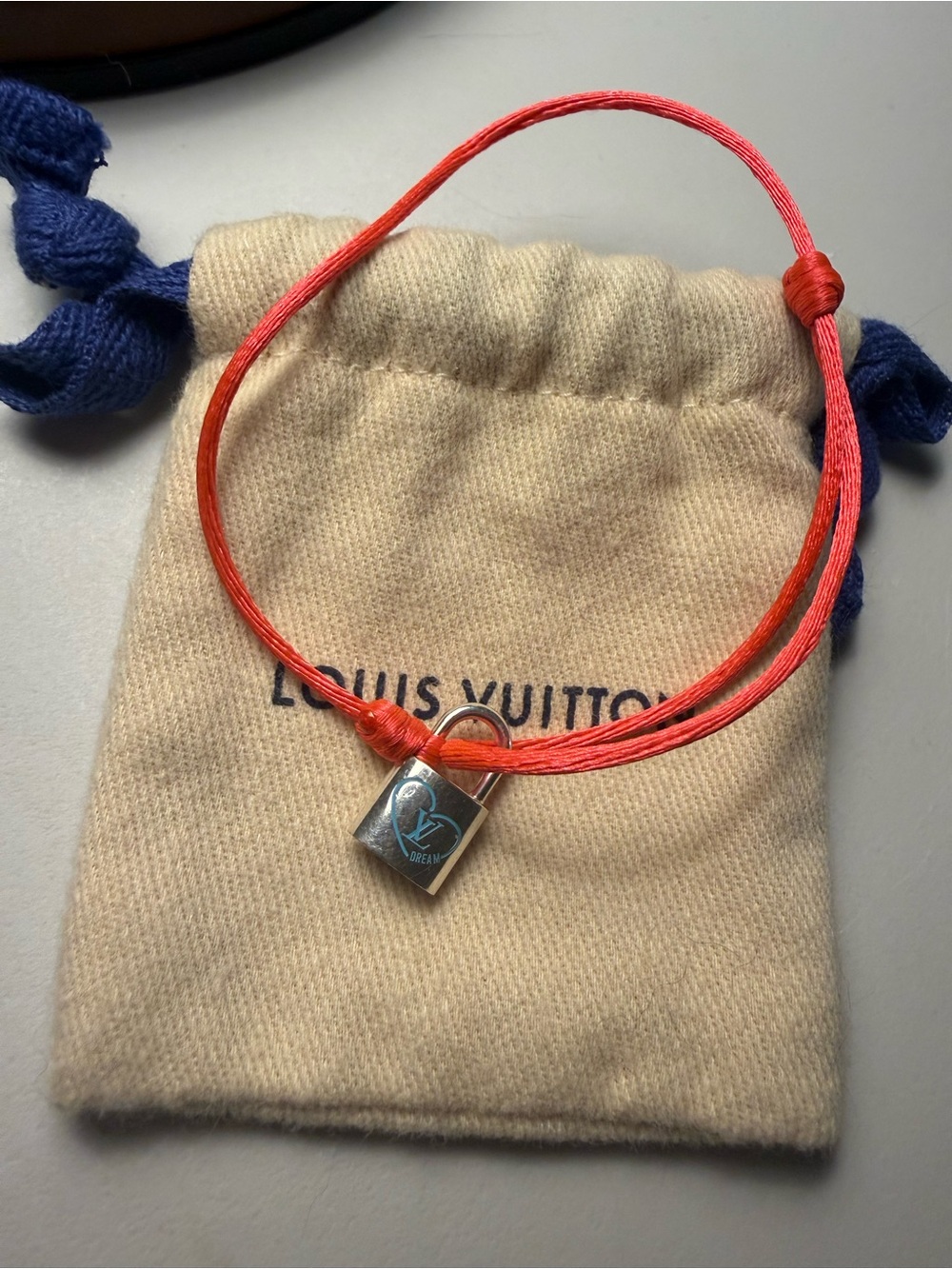 LOUIS VUITTON x LEE FELIX x UNICEF Pink Lockit Bracelet in Sterling Silver